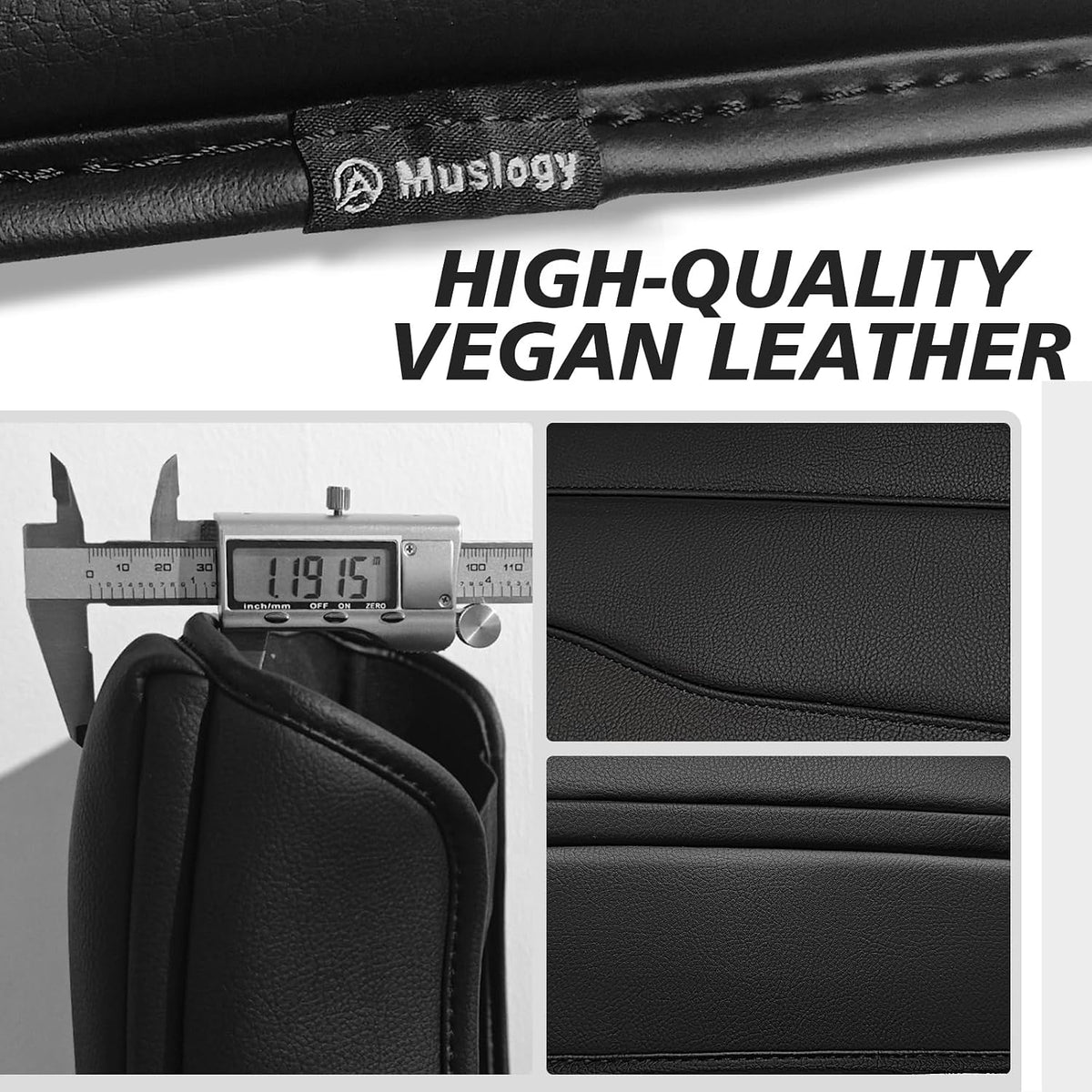Muslogy Armrest Cover for Silverado Sierra 2019-2026, Extra Thick, Bucket